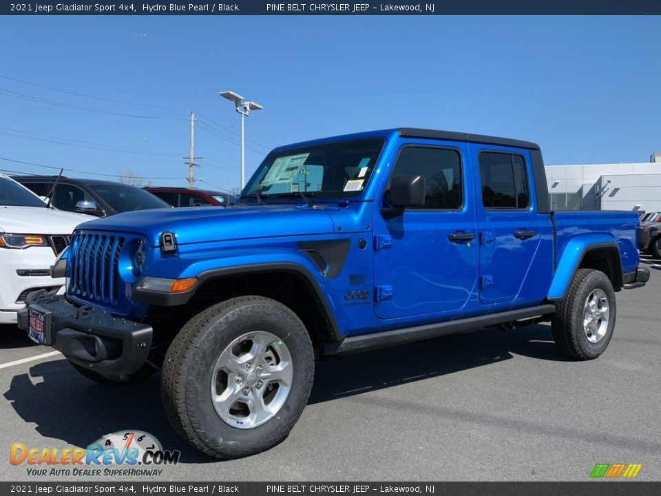 2021 Jeep Gladiator Sport 4x4 Hydro Blue Pearl / Black Photo #1