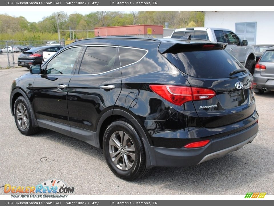 2014 Hyundai Santa Fe Sport FWD Twilight Black / Gray Photo #3