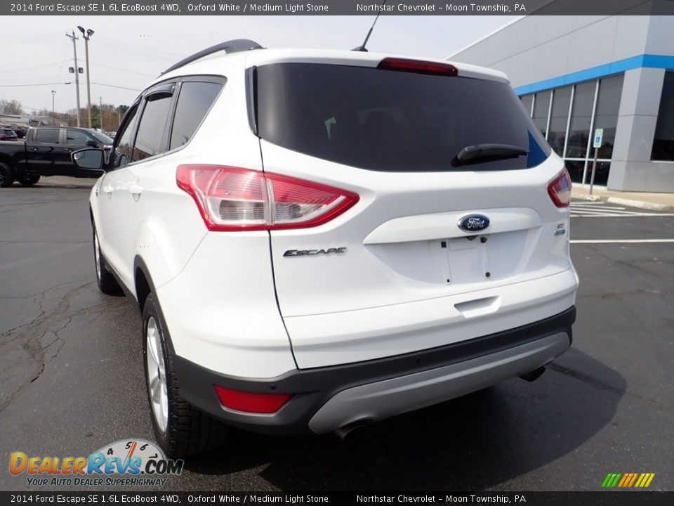 2014 Ford Escape SE 1.6L EcoBoost 4WD Oxford White / Medium Light Stone Photo #5