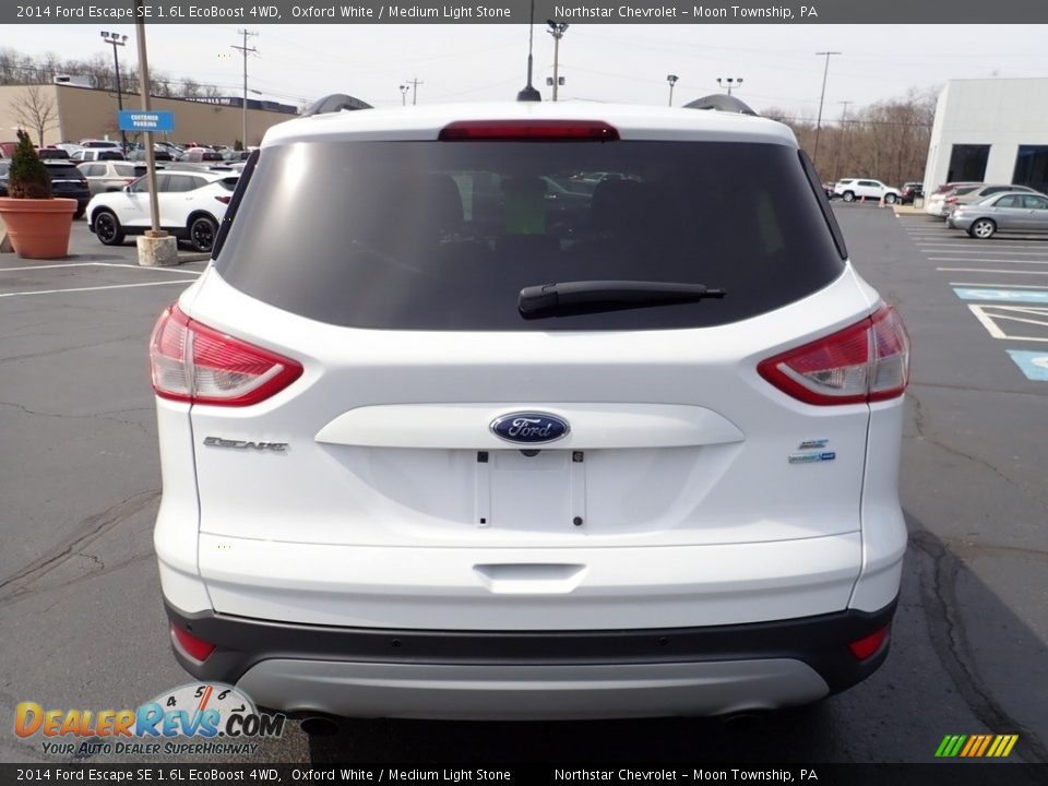 2014 Ford Escape SE 1.6L EcoBoost 4WD Oxford White / Medium Light Stone Photo #6