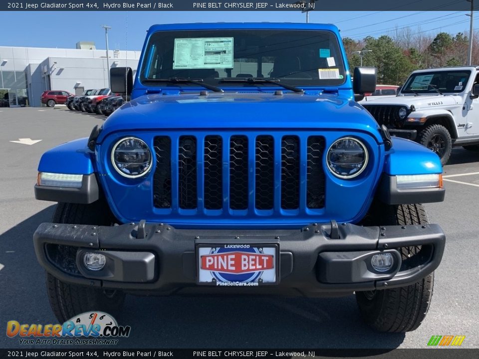 2021 Jeep Gladiator Sport 4x4 Hydro Blue Pearl / Black Photo #3