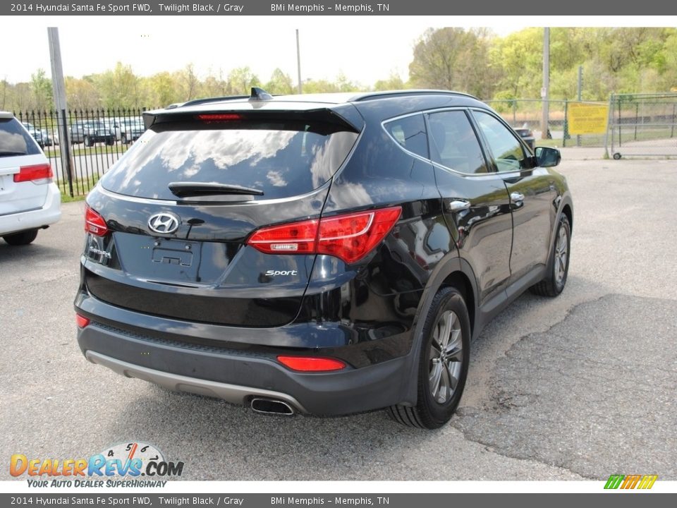 2014 Hyundai Santa Fe Sport FWD Twilight Black / Gray Photo #5