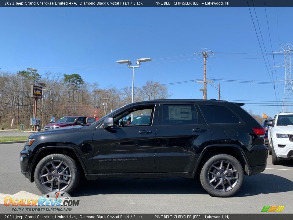 2021 Jeep Grand Cherokee Limited 4x4 Diamond Black Crystal Pearl / Black Photo #4