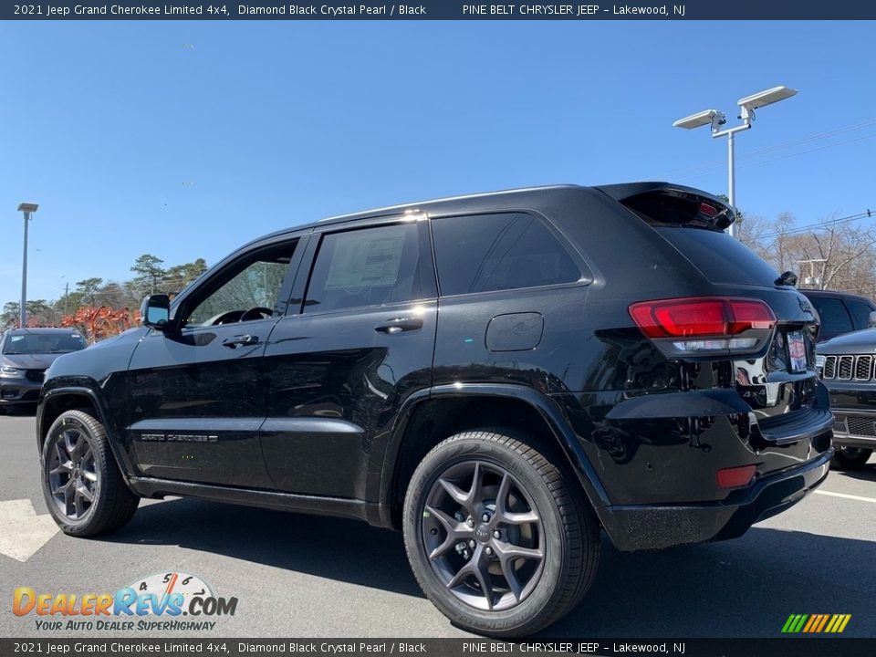 2021 Jeep Grand Cherokee Limited 4x4 Diamond Black Crystal Pearl / Black Photo #6