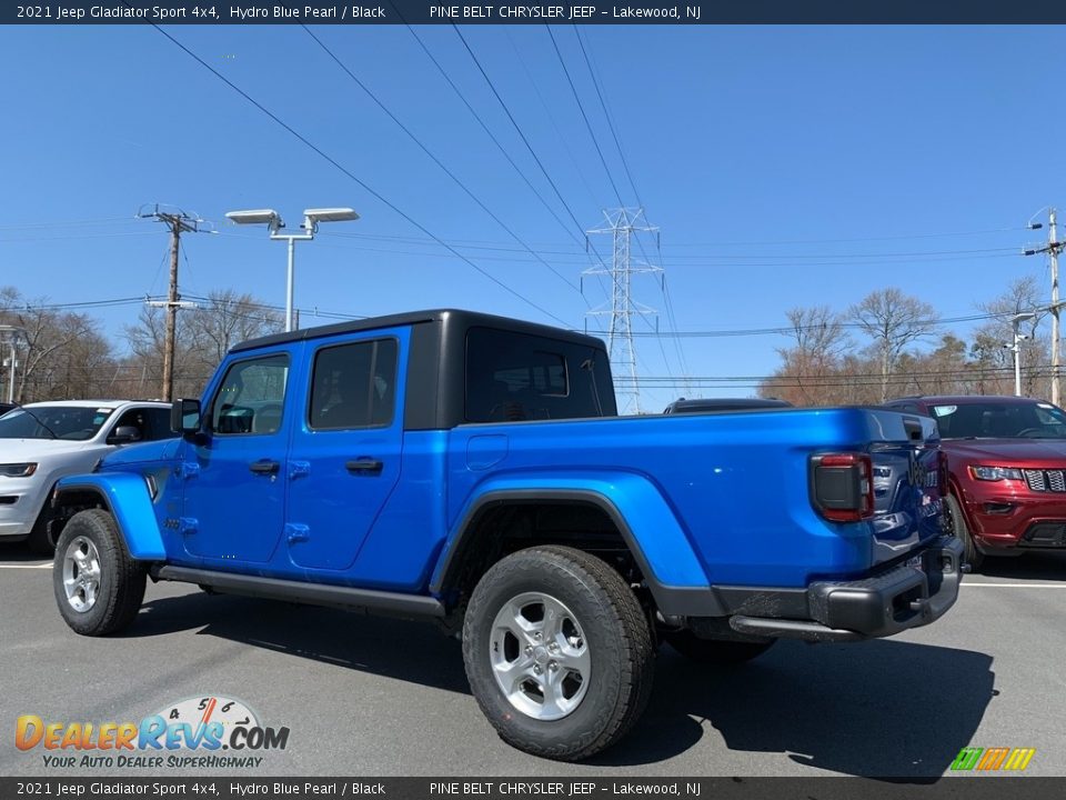 2021 Jeep Gladiator Sport 4x4 Hydro Blue Pearl / Black Photo #6