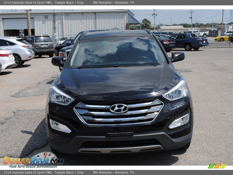 2014 Hyundai Santa Fe Sport FWD Twilight Black / Gray Photo #8