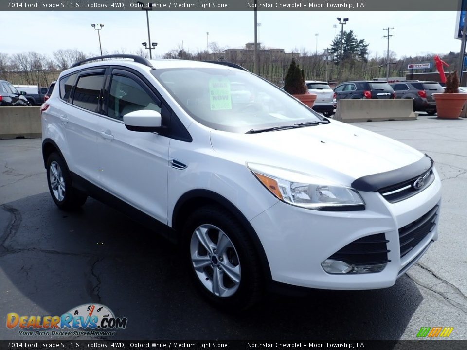 2014 Ford Escape SE 1.6L EcoBoost 4WD Oxford White / Medium Light Stone Photo #11