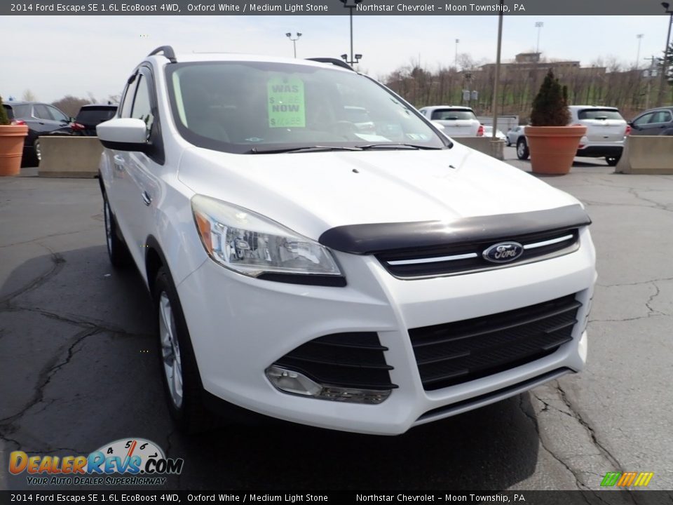 2014 Ford Escape SE 1.6L EcoBoost 4WD Oxford White / Medium Light Stone Photo #12