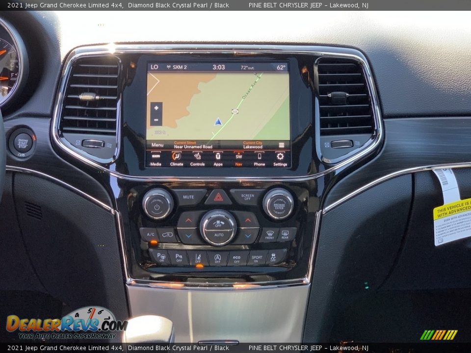 2021 Jeep Grand Cherokee Limited 4x4 Diamond Black Crystal Pearl / Black Photo #10
