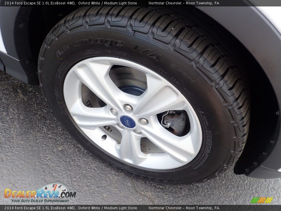 2014 Ford Escape SE 1.6L EcoBoost 4WD Oxford White / Medium Light Stone Photo #14