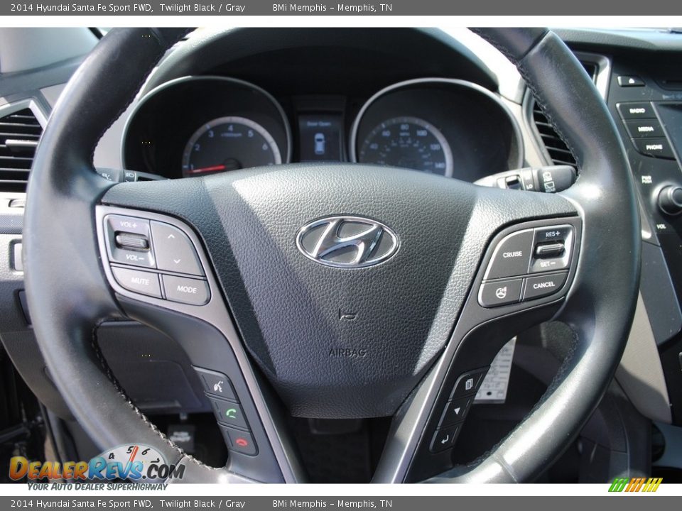 2014 Hyundai Santa Fe Sport FWD Twilight Black / Gray Photo #13