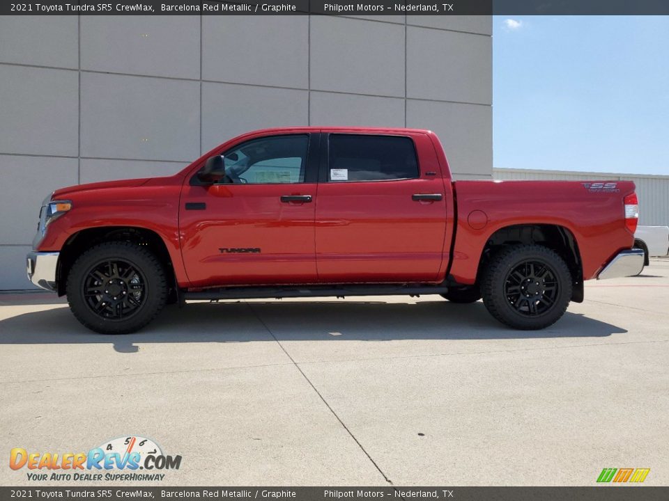 2021 Toyota Tundra SR5 CrewMax Barcelona Red Metallic / Graphite Photo #12