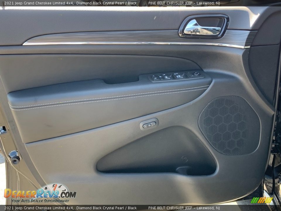 2021 Jeep Grand Cherokee Limited 4x4 Diamond Black Crystal Pearl / Black Photo #13