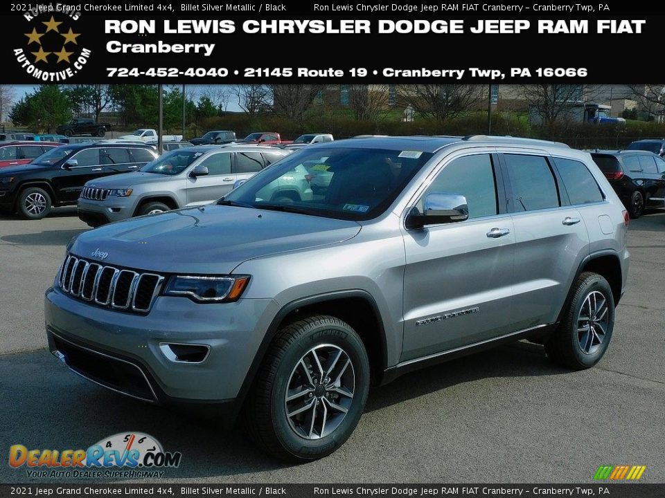 2021 Jeep Grand Cherokee Limited 4x4 Billet Silver Metallic / Black Photo #1