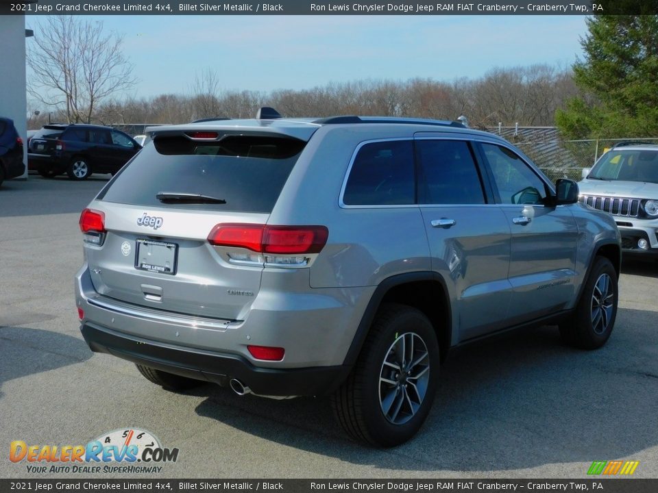 2021 Jeep Grand Cherokee Limited 4x4 Billet Silver Metallic / Black Photo #5