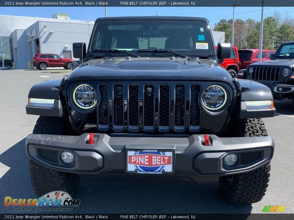 2021 Jeep Wrangler Unlimited Rubicon 4x4 Black / Black Photo #3