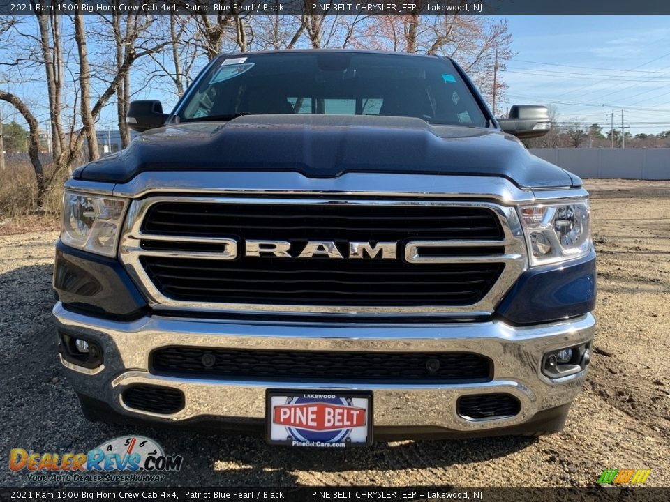 2021 Ram 1500 Big Horn Crew Cab 4x4 Patriot Blue Pearl / Black Photo #3