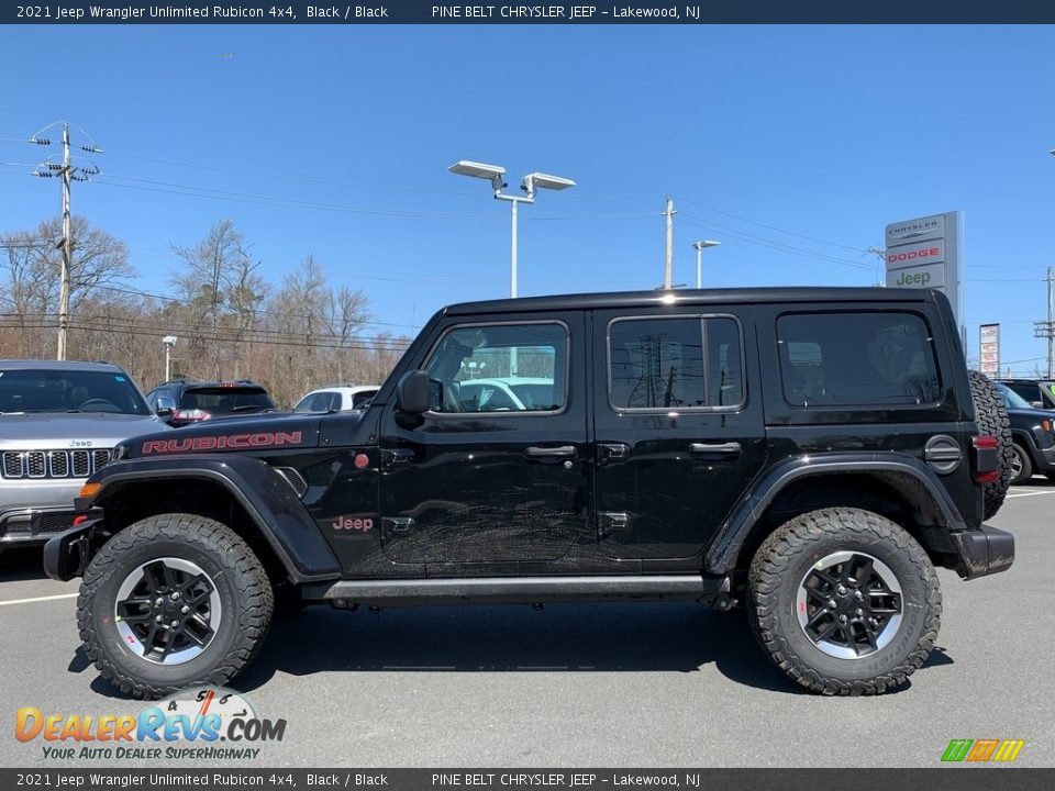 2021 Jeep Wrangler Unlimited Rubicon 4x4 Black / Black Photo #4