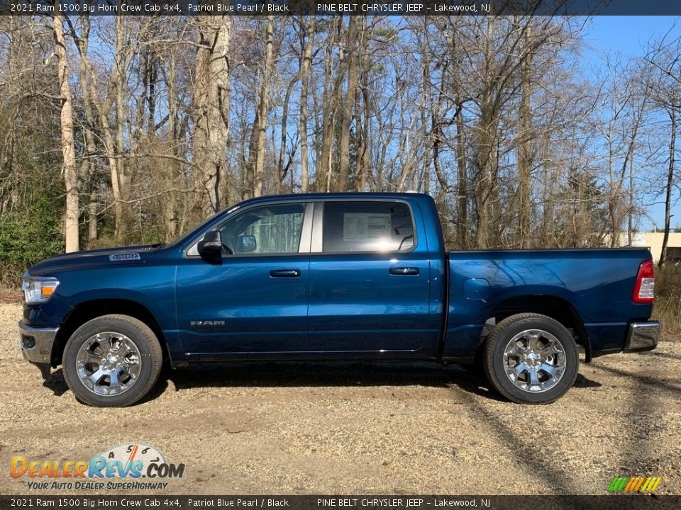 2021 Ram 1500 Big Horn Crew Cab 4x4 Patriot Blue Pearl / Black Photo #4