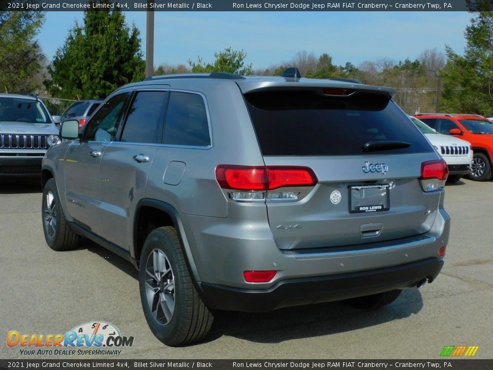 2021 Jeep Grand Cherokee Limited 4x4 Billet Silver Metallic / Black Photo #8