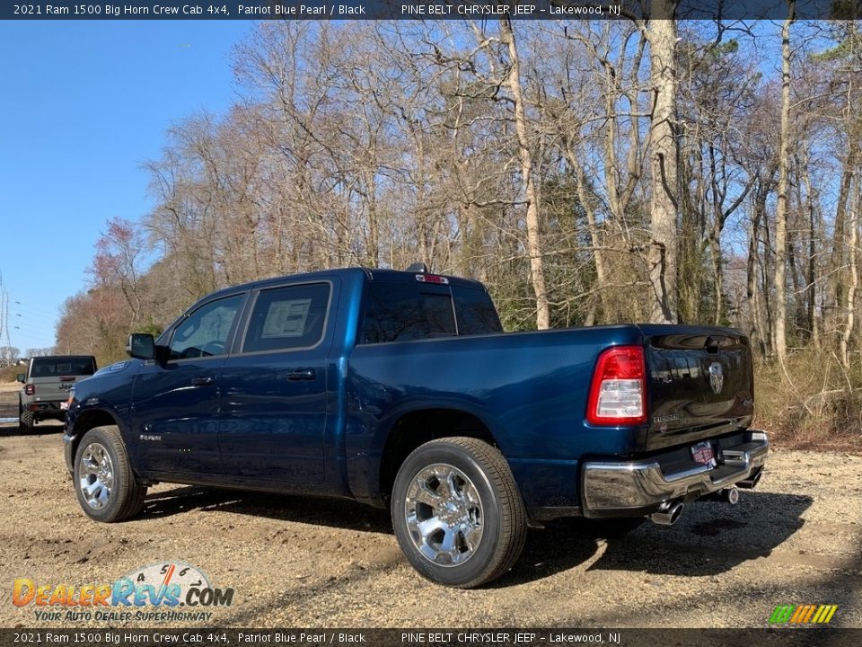 2021 Ram 1500 Big Horn Crew Cab 4x4 Patriot Blue Pearl / Black Photo #6