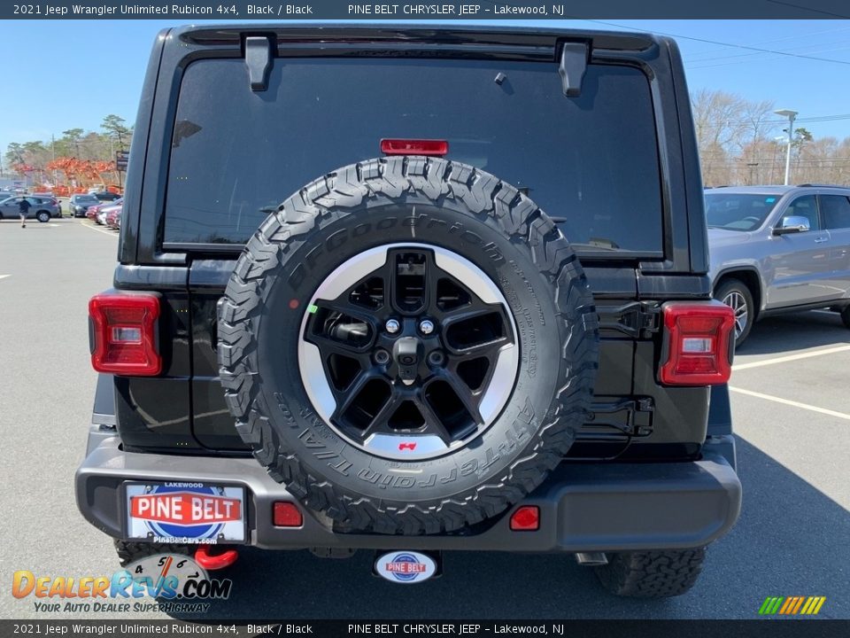 2021 Jeep Wrangler Unlimited Rubicon 4x4 Black / Black Photo #7