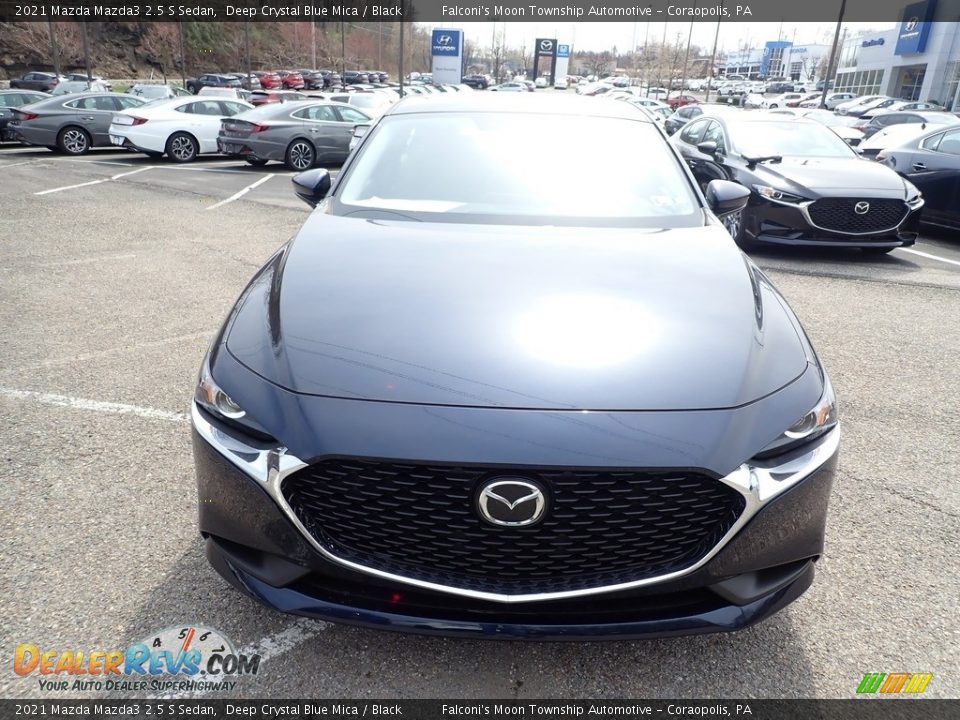 2021 Mazda Mazda3 2.5 S Sedan Deep Crystal Blue Mica / Black Photo #4