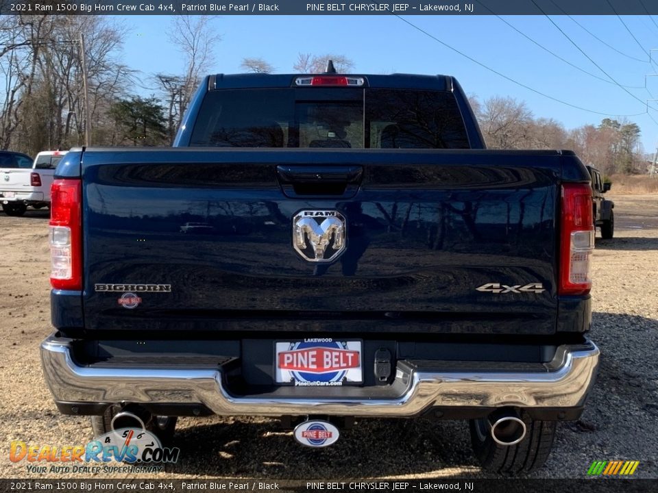 2021 Ram 1500 Big Horn Crew Cab 4x4 Patriot Blue Pearl / Black Photo #7