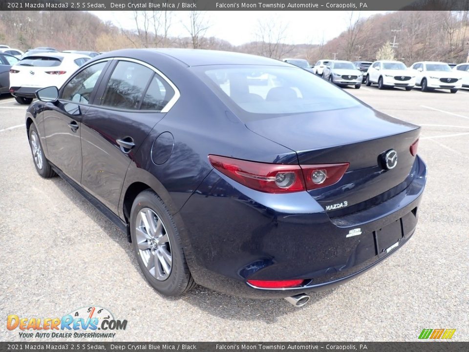 2021 Mazda Mazda3 2.5 S Sedan Deep Crystal Blue Mica / Black Photo #6