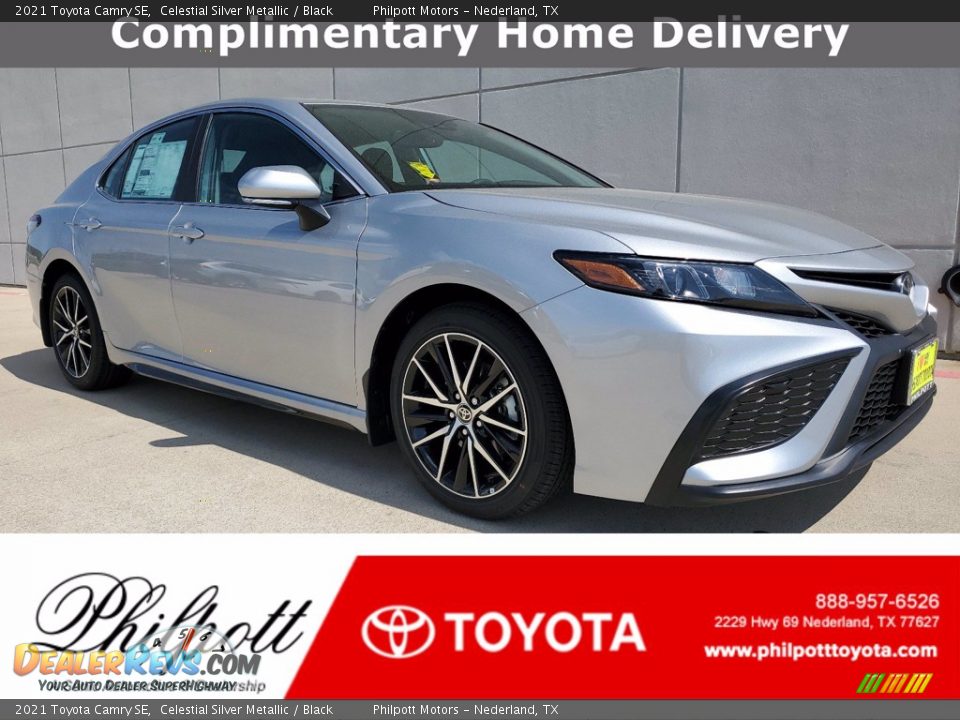 2021 Toyota Camry SE Celestial Silver Metallic / Black Photo #1