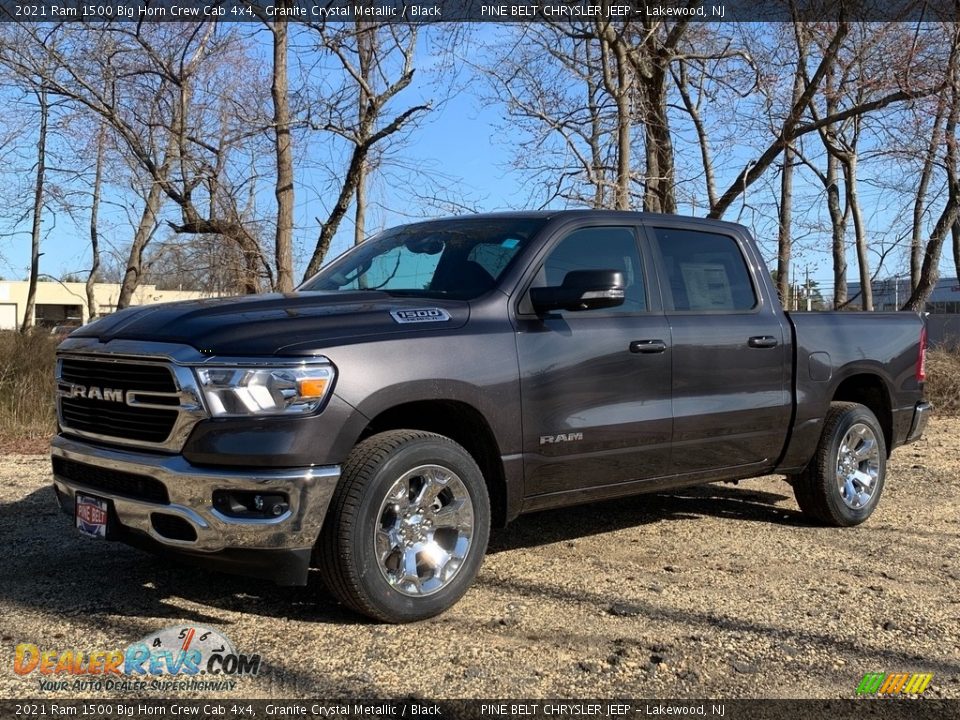 2021 Ram 1500 Big Horn Crew Cab 4x4 Granite Crystal Metallic / Black Photo #1