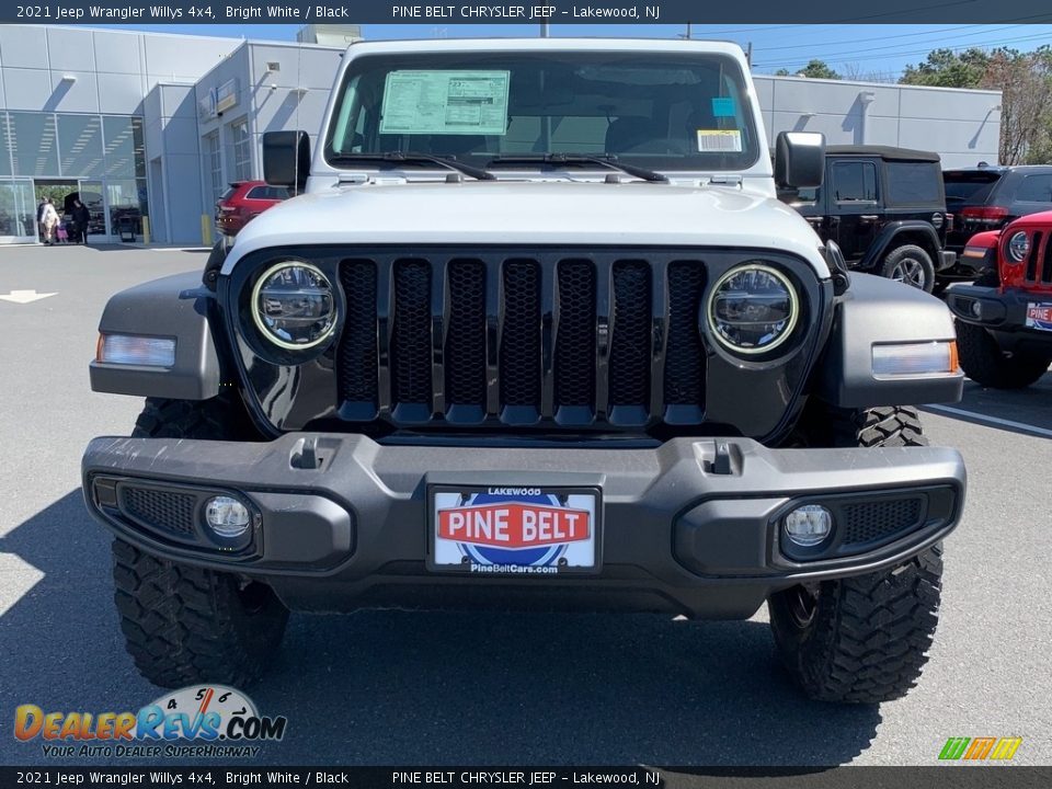 2021 Jeep Wrangler Willys 4x4 Bright White / Black Photo #3