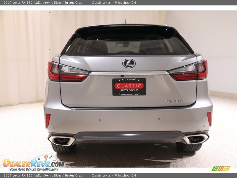 2017 Lexus RX 350 AWD Atomic Silver / Stratus Gray Photo #22