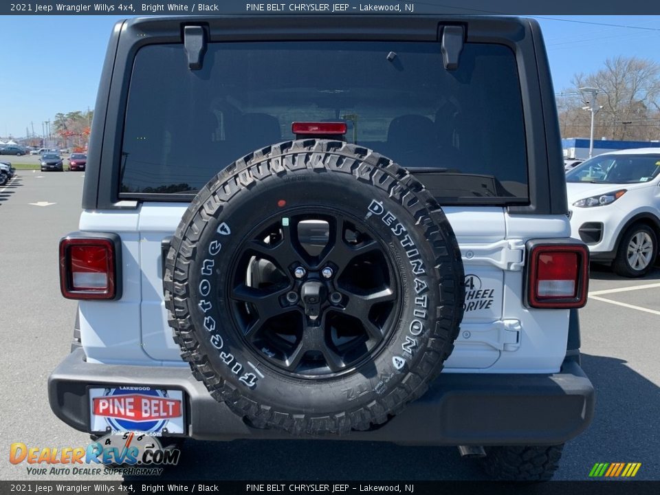 2021 Jeep Wrangler Willys 4x4 Bright White / Black Photo #7