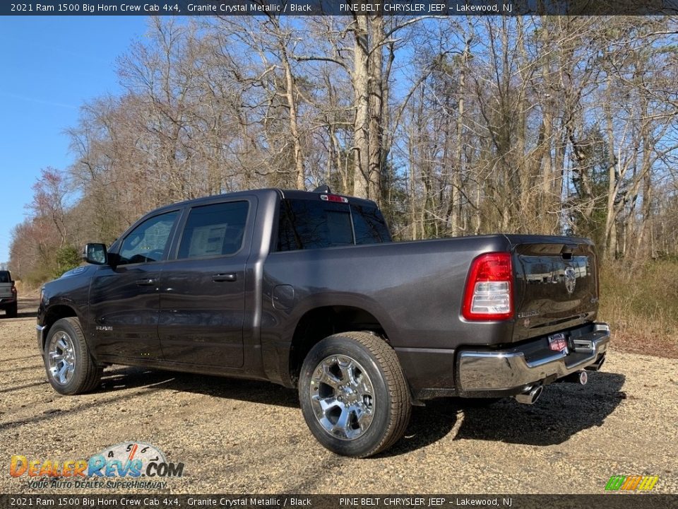 2021 Ram 1500 Big Horn Crew Cab 4x4 Granite Crystal Metallic / Black Photo #6