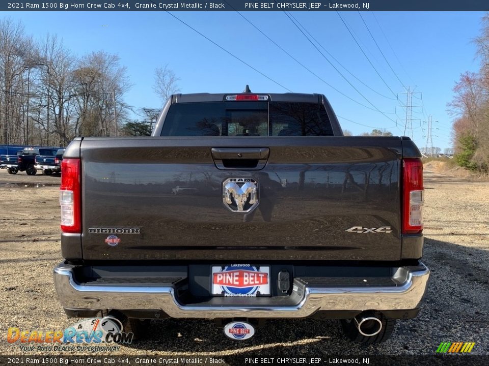 2021 Ram 1500 Big Horn Crew Cab 4x4 Granite Crystal Metallic / Black Photo #7