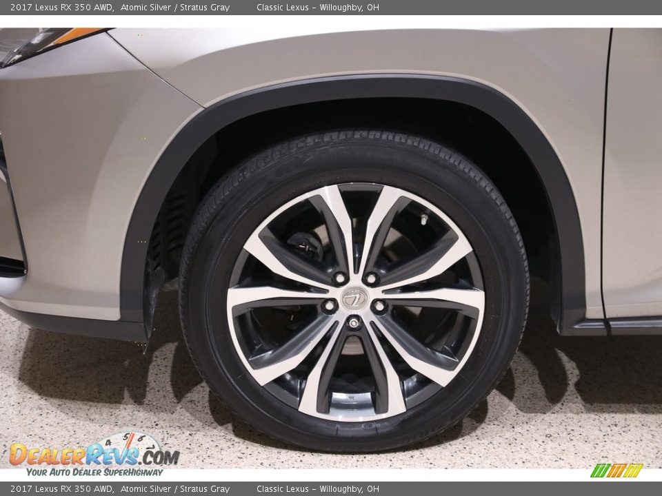 2017 Lexus RX 350 AWD Atomic Silver / Stratus Gray Photo #24