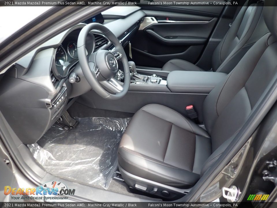 2021 Mazda Mazda3 Premium Plus Sedan AWD Machine Gray Metallic / Black Photo #9
