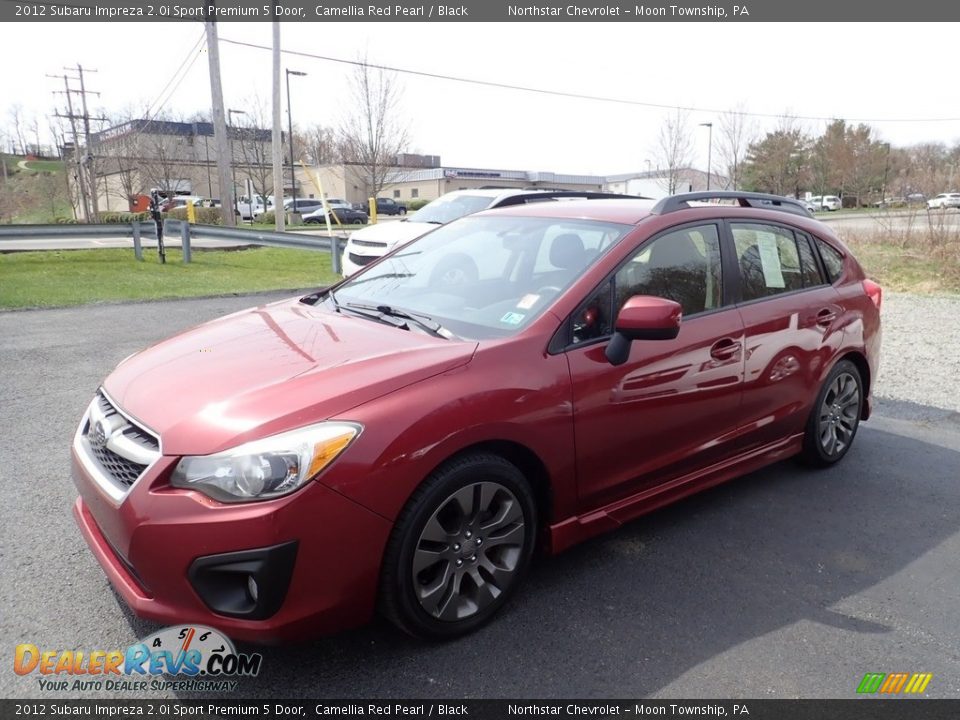 2012 Subaru Impreza 2.0i Sport Premium 5 Door Camellia Red Pearl / Black Photo #1