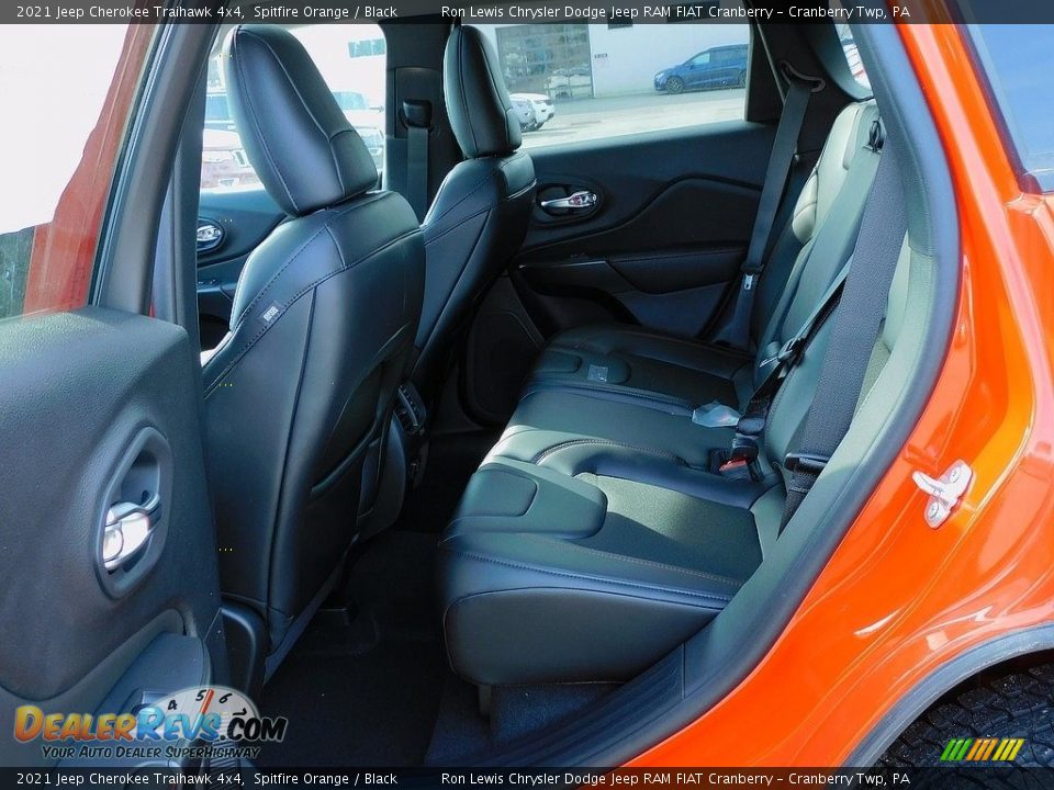 2021 Jeep Cherokee Traihawk 4x4 Spitfire Orange / Black Photo #12