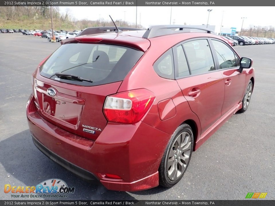 2012 Subaru Impreza 2.0i Sport Premium 5 Door Camellia Red Pearl / Black Photo #4