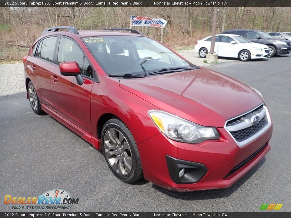 2012 Subaru Impreza 2.0i Sport Premium 5 Door Camellia Red Pearl / Black Photo #5