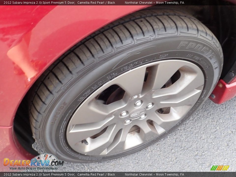2012 Subaru Impreza 2.0i Sport Premium 5 Door Camellia Red Pearl / Black Photo #7