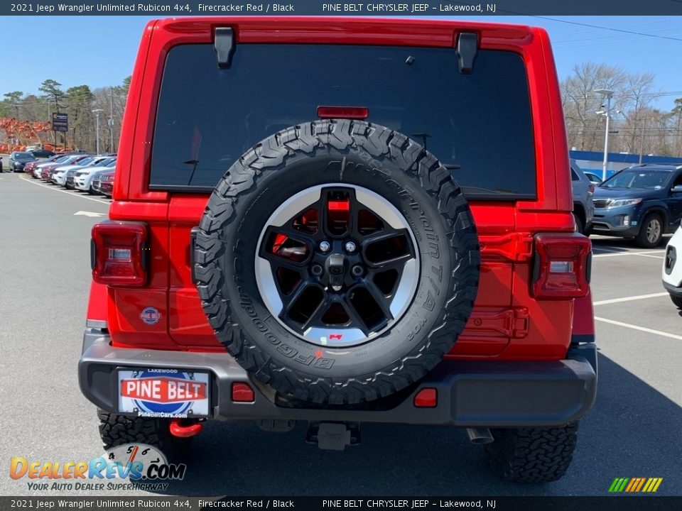 2021 Jeep Wrangler Unlimited Rubicon 4x4 Firecracker Red / Black Photo #7