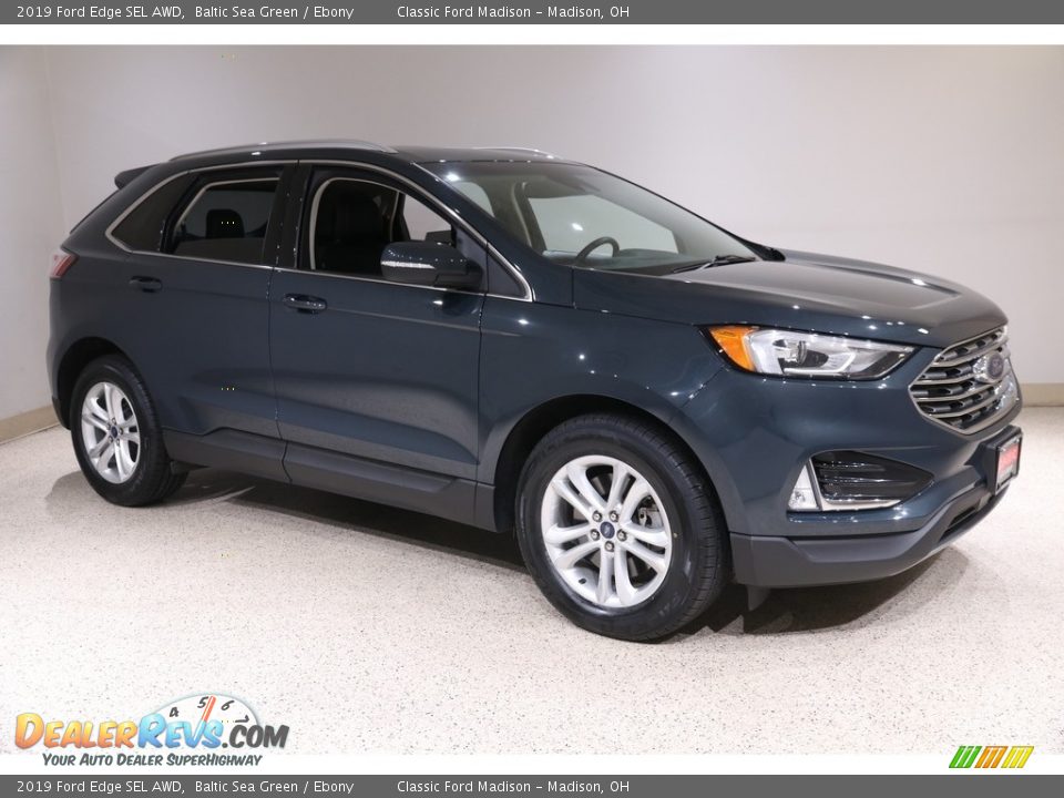 2019 Ford Edge SEL AWD Baltic Sea Green / Ebony Photo #1
