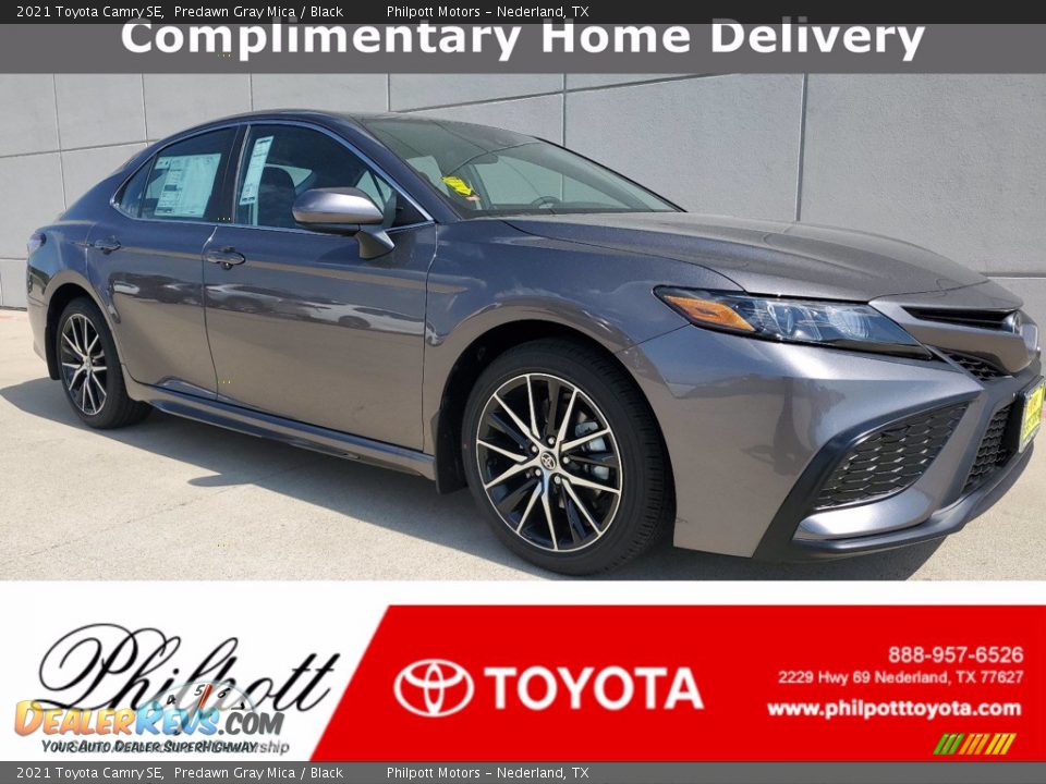 2021 Toyota Camry SE Predawn Gray Mica / Black Photo #1