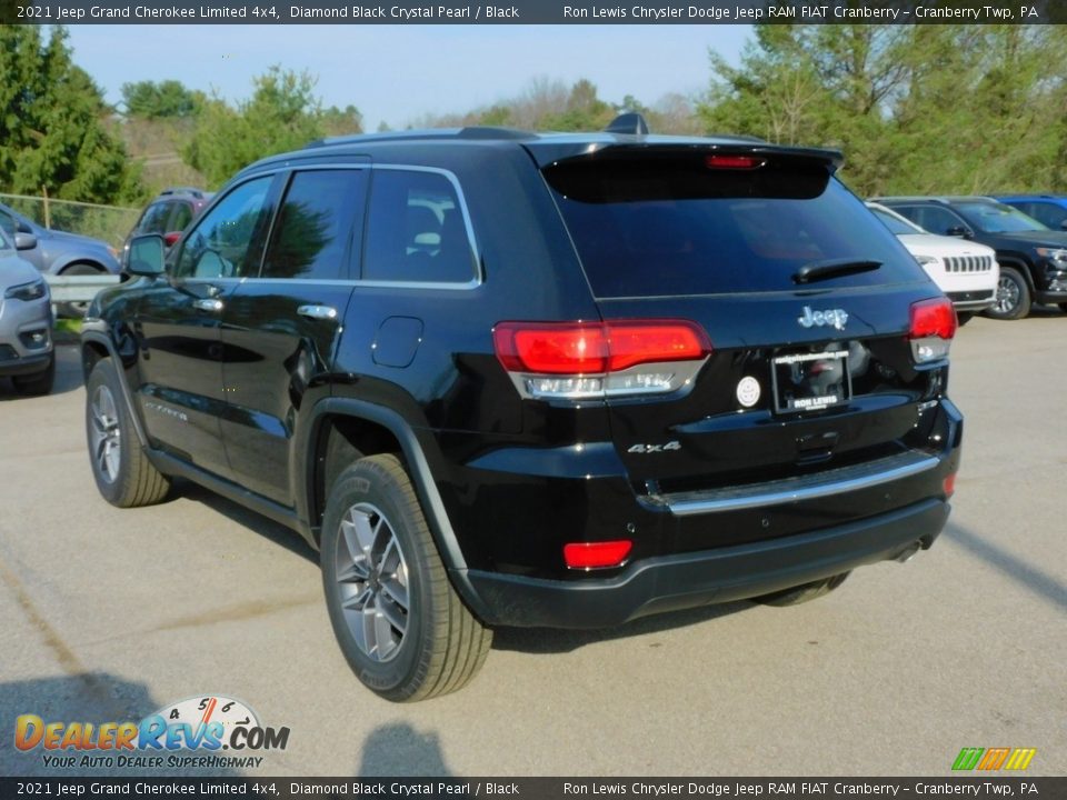 2021 Jeep Grand Cherokee Limited 4x4 Diamond Black Crystal Pearl / Black Photo #8