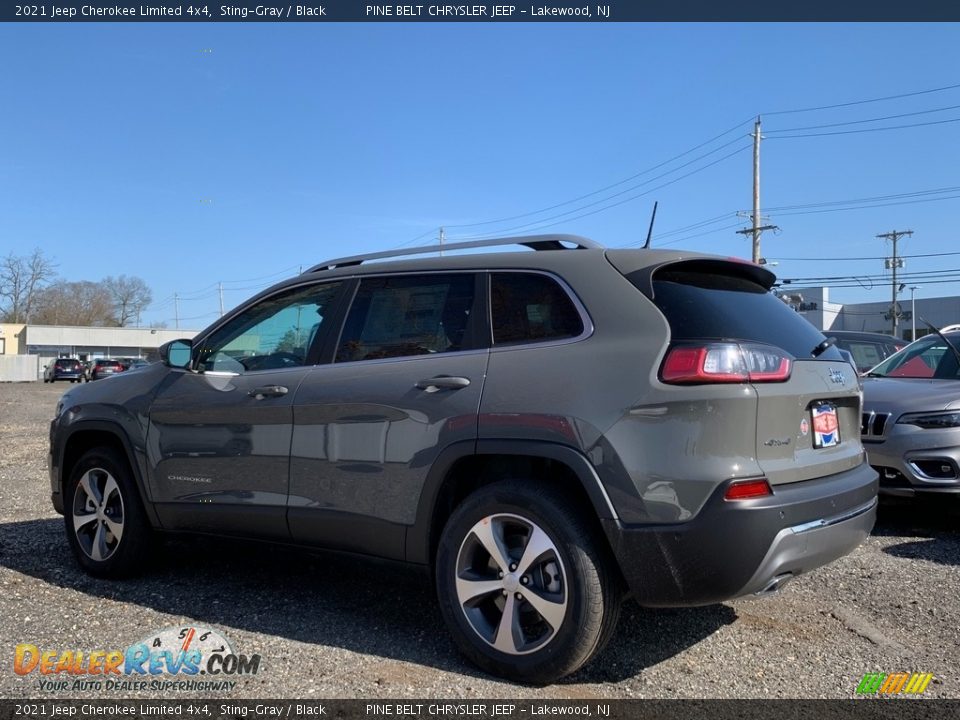 2021 Jeep Cherokee Limited 4x4 Sting-Gray / Black Photo #6