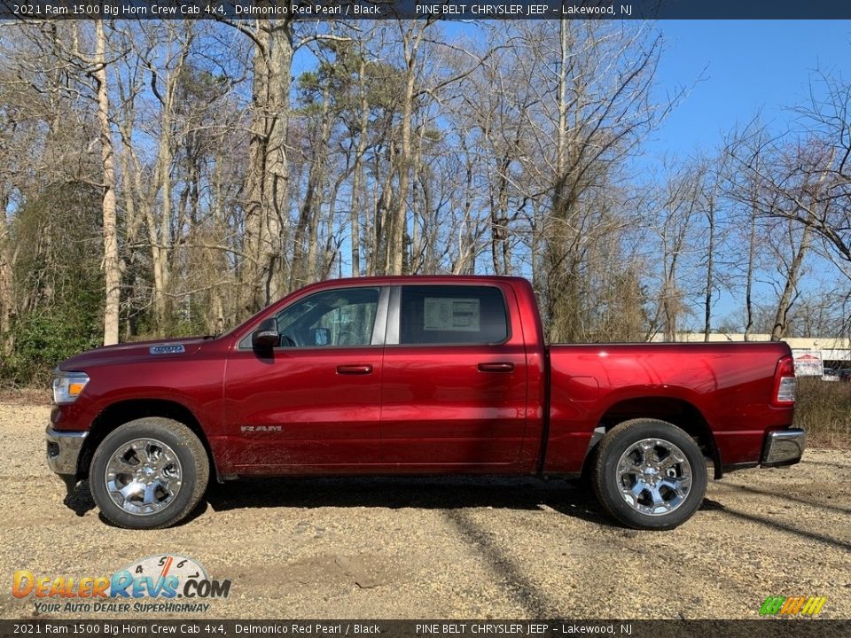 2021 Ram 1500 Big Horn Crew Cab 4x4 Delmonico Red Pearl / Black Photo #4