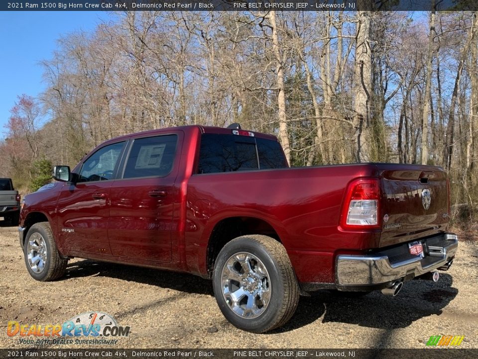 2021 Ram 1500 Big Horn Crew Cab 4x4 Delmonico Red Pearl / Black Photo #6